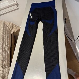 Fashion Nova Black and Blue Leggings